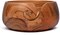 Acacia Wood Wooden Yarn Bowl for Crocheting & Knitting Hand Made (6" x 6" x 3")